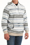 Blue Stripe French Terry Men's Hoodie by Cinch®