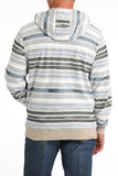 Blue Stripe French Terry Men's Hoodie by Cinch®