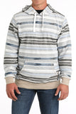 Blue Stripe French Terry Men's Hoodie by Cinch®