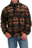 Brown Southwest Polar Fleece Men's Sweater by Cinch®