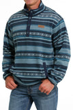 *Match Dad* Blue Southwest Polar Fleece Men's Sweater by Cinch®