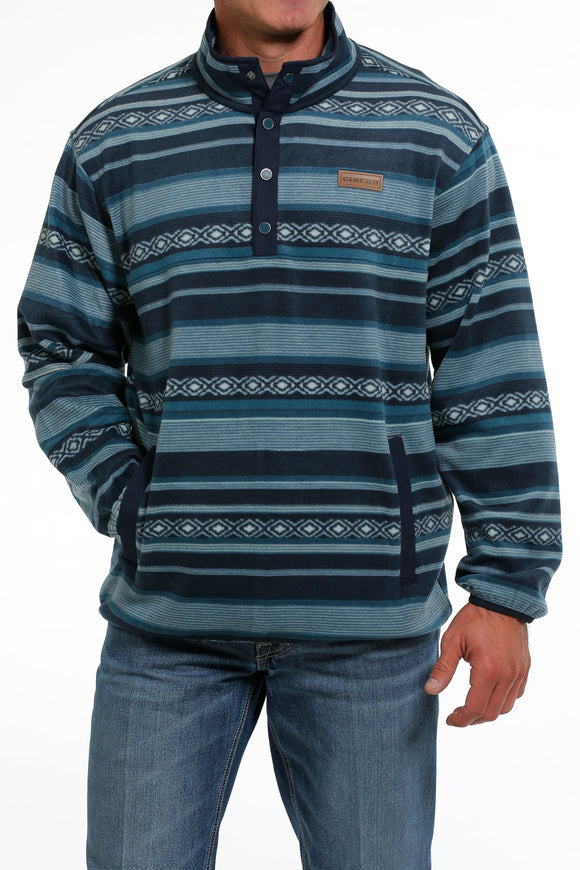 *Match Dad* Blue Southwest Polar Fleece Men's Sweater by Cinch®