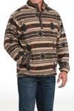 Brown Southwest Polar Fleece Men's Sweater by Cinch®