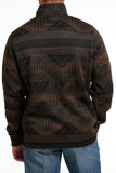Southwest Brown 1/4 Zip Men's Sweater by Cinch®