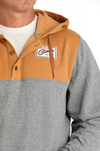 Pull Over Mustard and Grey Men's Hoodie by Cinch®
