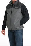 Two Tone Grey Wool Men's Vest by Cinch®