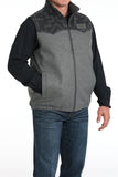 Two Tone Grey Wool Men's Vest by Cinch®