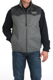 Two Tone Grey Wool Men's Vest by Cinch®