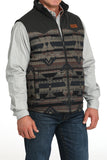Southwest Brown Reversible Quilted Men's Vest by Cinch®