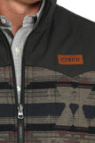 Southwest Brown Reversible Quilted Men's Vest by Cinch®