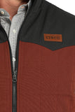 Southwest Brown Reversible Quilted Men's Vest by Cinch®