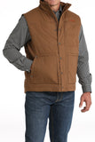 Brown Soft Waxed Canvas Men's Vest by Cinch®