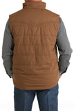 Brown Soft Waxed Canvas Men's Vest by Cinch®