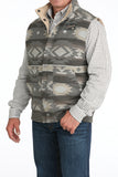 Olive Aztec Reversible Insulated Men's Vest by Cinch®