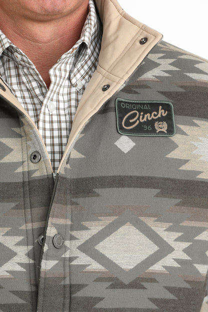 Olive Aztec Reversible Insulated Men's Vest by Cinch®