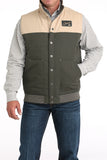 Olive Aztec Reversible Insulated Men's Vest by Cinch®