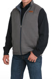 Navy Heather Reversible Polyshell Men's Vest by Cinch®