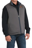 Navy Heather Reversible Polyshell Men's Vest by Cinch®