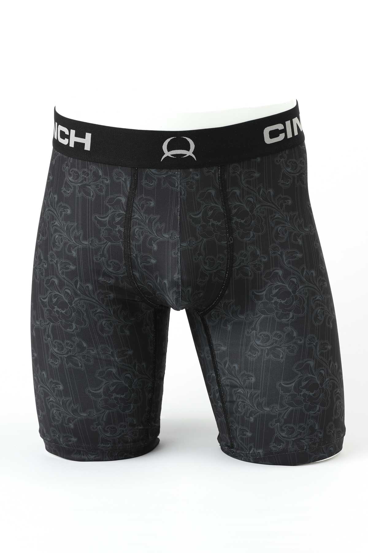 Black Floral Men's Boxer Brief by Cinch®
