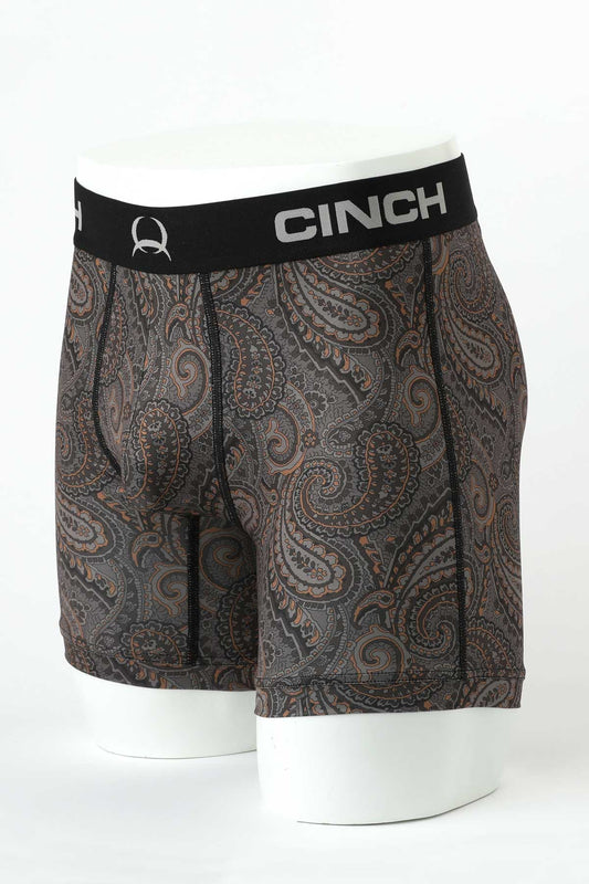 Brown Paisley Men's Boxer Brief by Cinch®