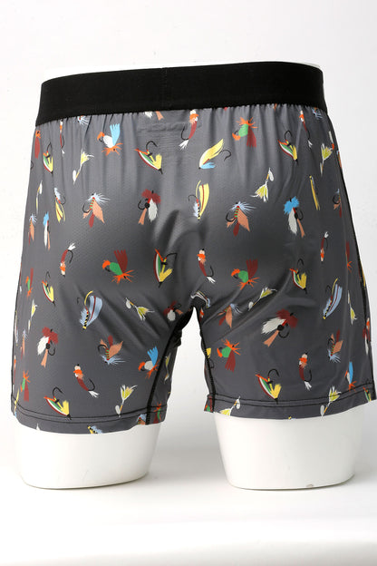 'Fish Hooks' Loose Fit Men's Boxer Brief by Cinch®