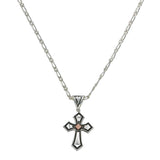 Antique Copper Diamond Cross Necklace by Montana Silversmiths®