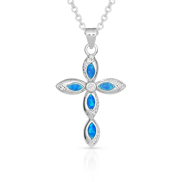 Living Waters Cross Necklace by Montana Silversmiths®