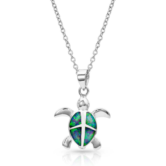Opal Turtle Necklace by Montana Silversmiths®