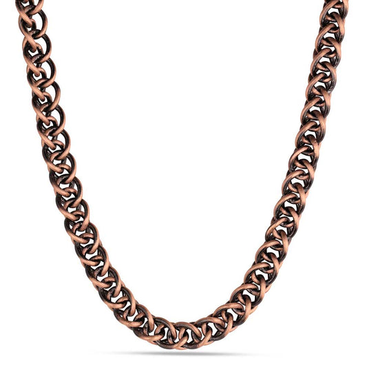 Montana Silversmiths gold chain necklace on a white background