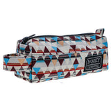 Cream & Burgundy Southwest 'Whatever' Pencil Case by Hooey®