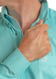 Solid Turquoise Men's Shirt by Panhandle Slim®