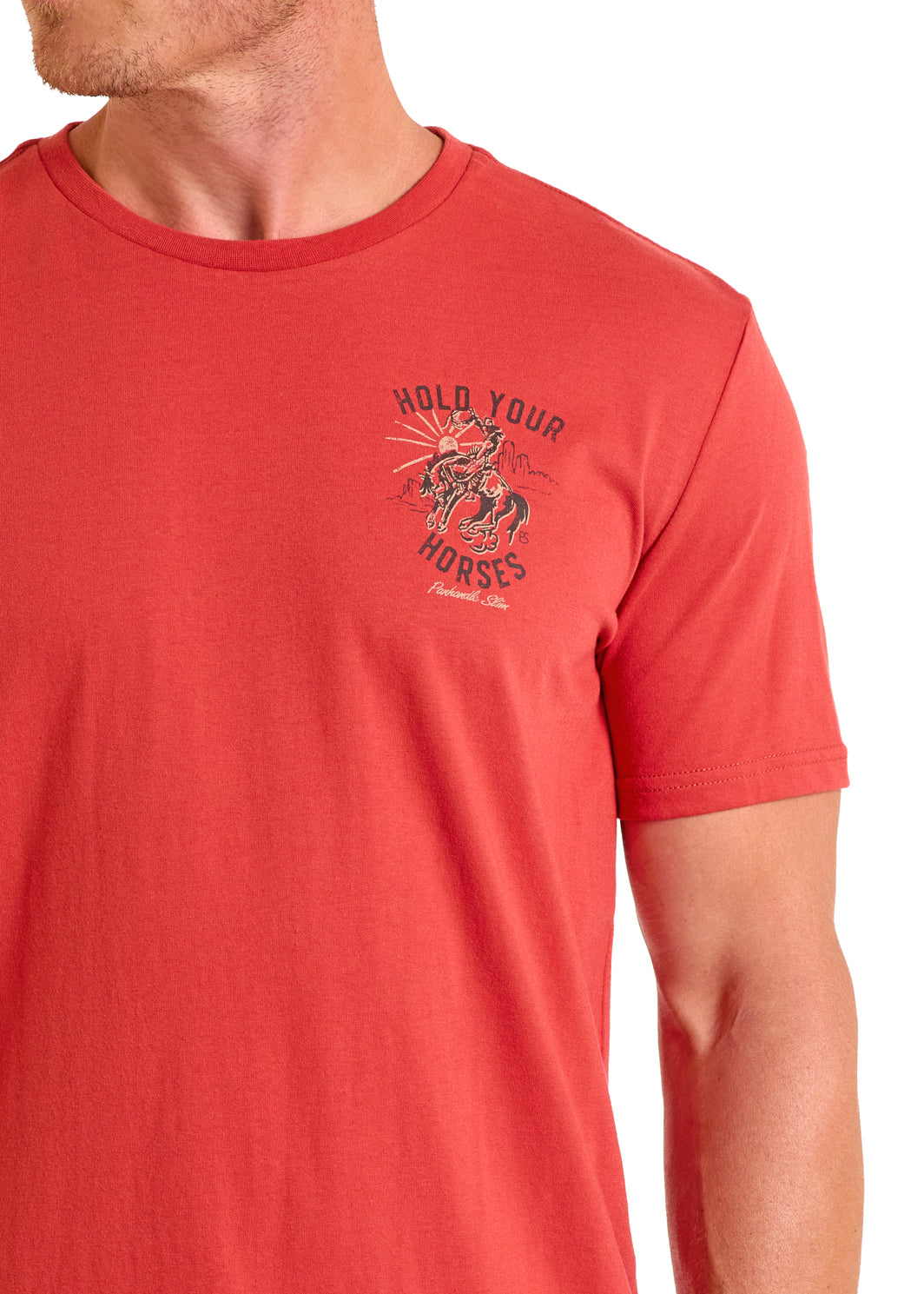 Rust 'Hold Your Horses' Unisex T-Shirt by Panhandle Slim®