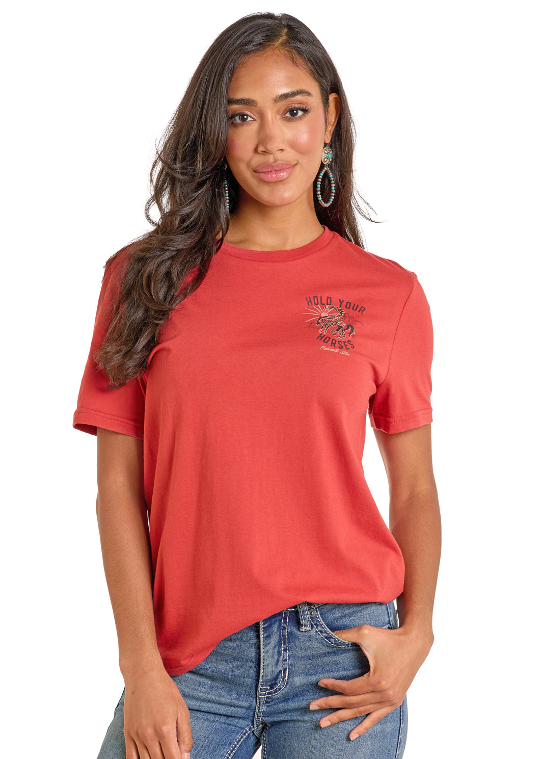 Rust 'Hold Your Horses' Unisex T-Shirt by Panhandle Slim®