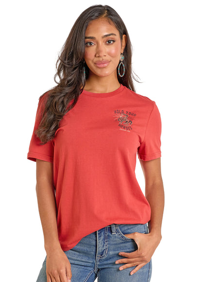 Rust 'Hold Your Horses' Unisex T-Shirt by Panhandle Slim®