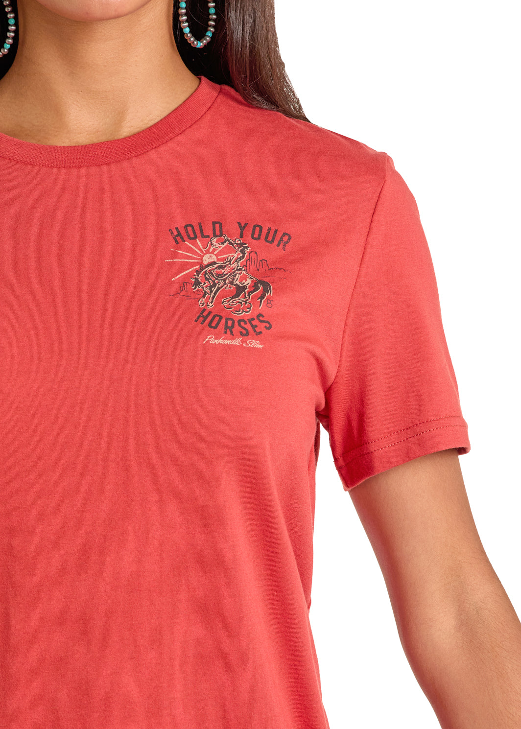 Rust 'Hold Your Horses' Unisex T-Shirt by Panhandle Slim®