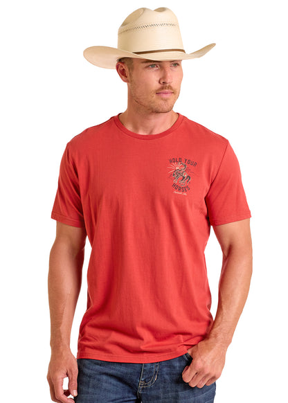 Rust 'Hold Your Horses' Unisex T-Shirt by Panhandle Slim®
