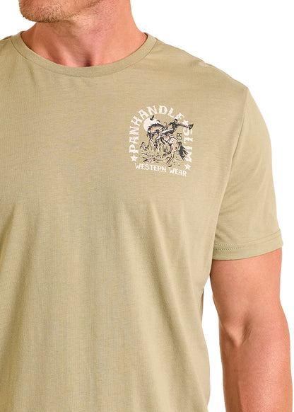 Olive Desert Bronc Unisex T-Shirt by Panhandle Slim®
