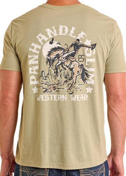 Olive Desert Bronc Unisex T-Shirt by Panhandle Slim®