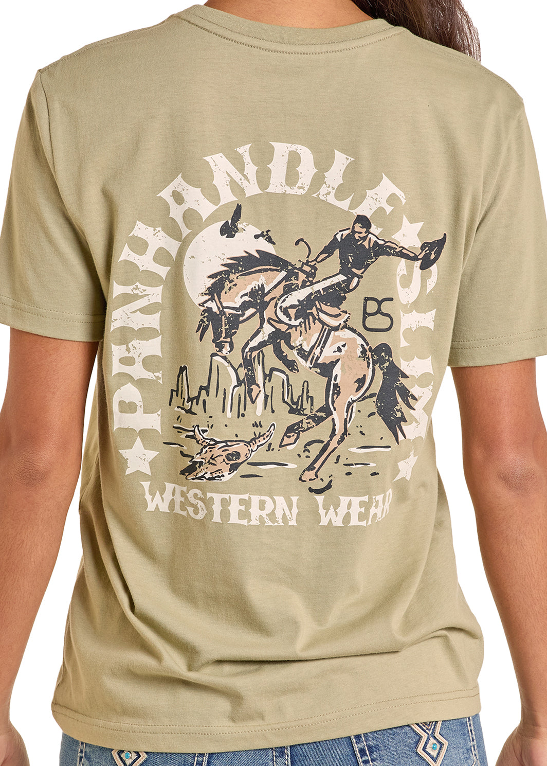 Olive Desert Bronc Unisex T-Shirt by Panhandle Slim®