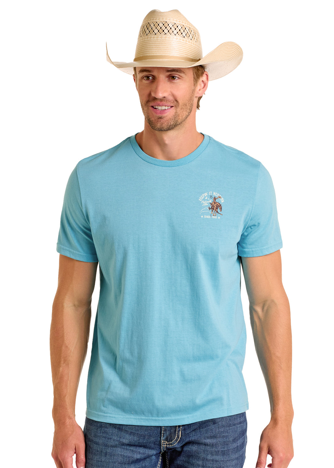 Blue 'Keepin It Western' Unisex T-Shirt by Panhandle Slim®