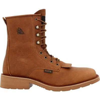 MonoCrepe™ Waterproof Square Toe Lacer Men's Boot by Rocky®