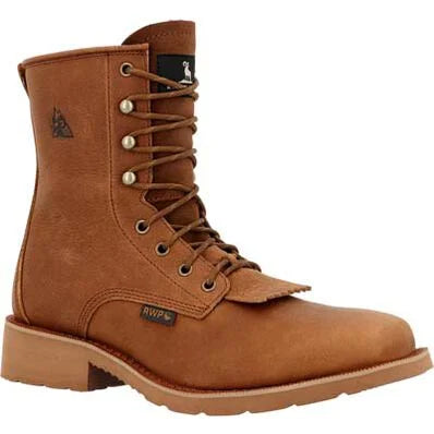 MonoCrepe™ Waterproof Square Toe Lacer Men's Boot by Rocky®