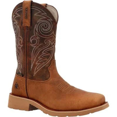 Bronze Brown MonoCrepe® 12" Waterproof Western Men's Boot by Rocky®