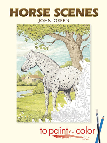 'Horse Scenes' Coloring Book - To Paint or Color