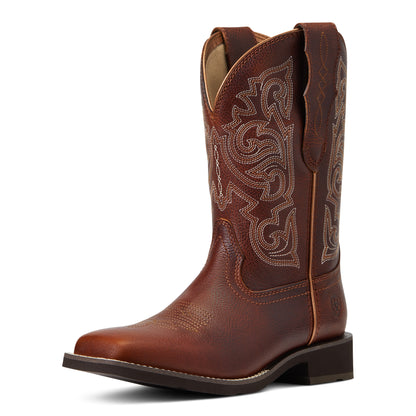 a brown delilah women's boot by ariat