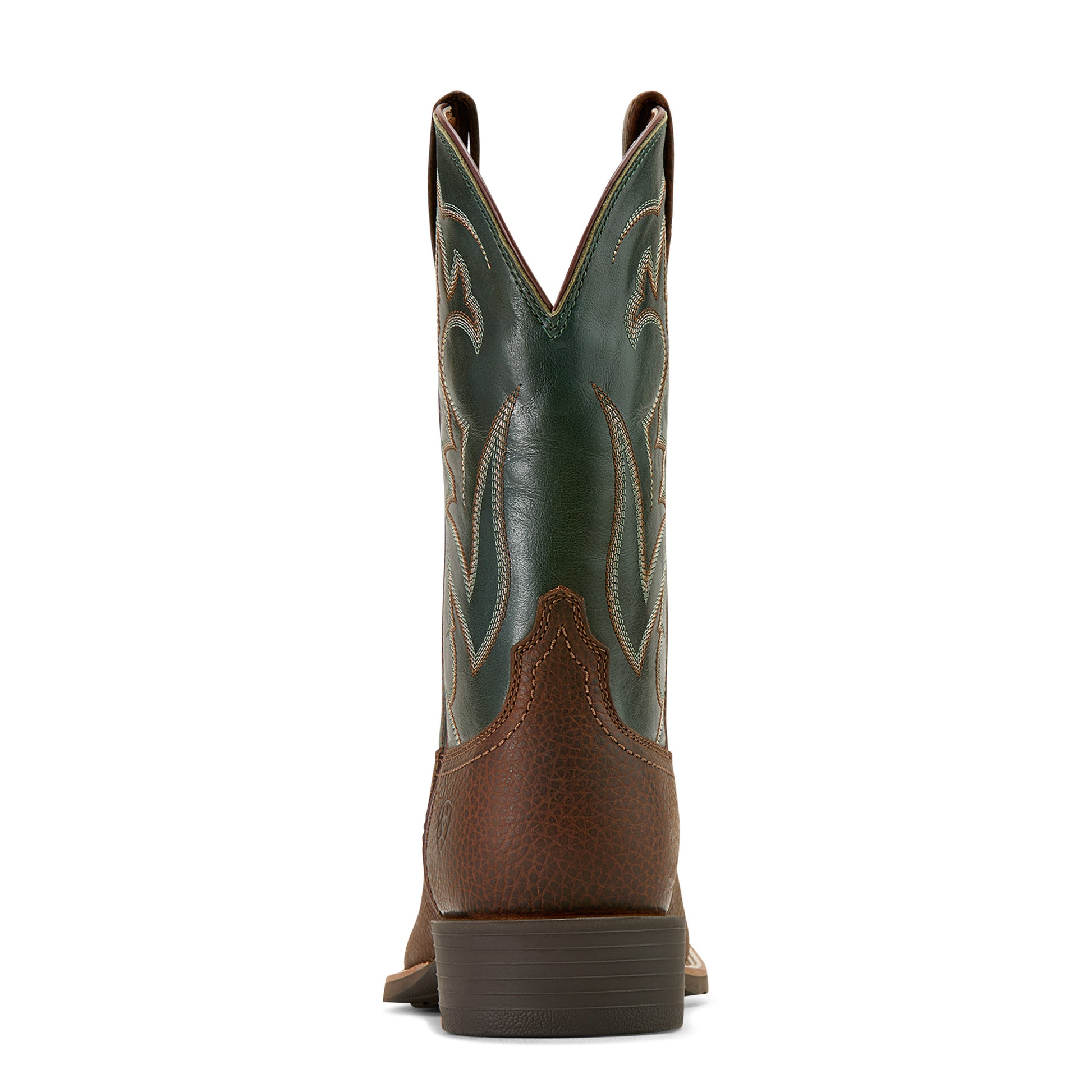 A tack green and oiled brown 'Sport Outdoor' men's boot by Ariat