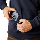 Navy Rebar™ 'Workman Beams' Men's Hoodie by Ariat®