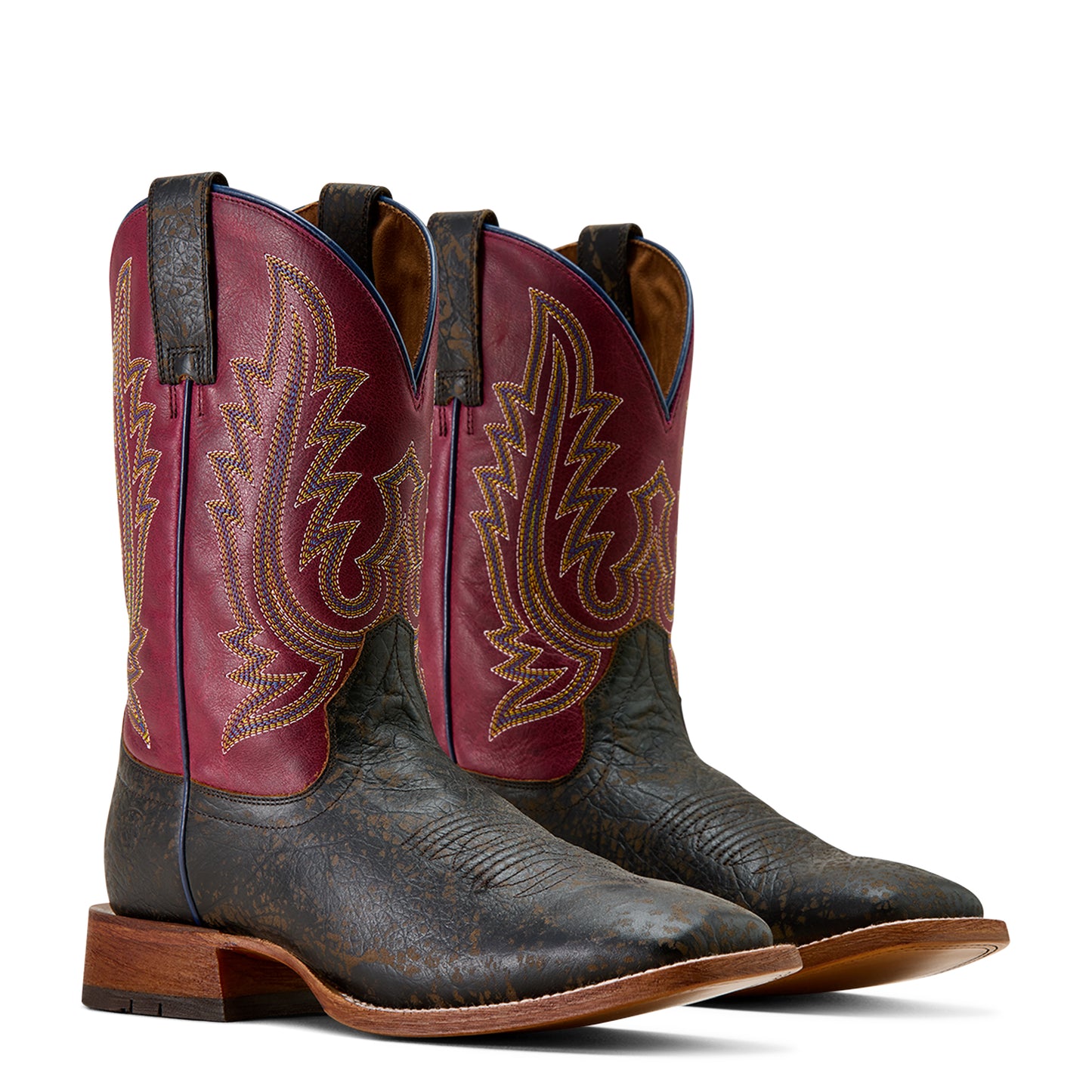 Shadow Puple 'County Roads' Wide Square Toe Men's Boot by Ariat®