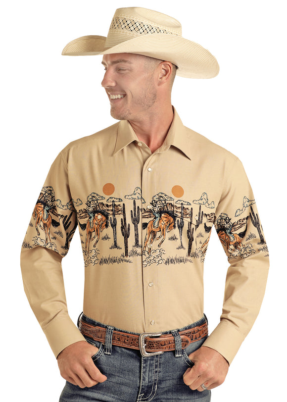 'Desert Bronco' Men's Shirt by Panhandle Slim®