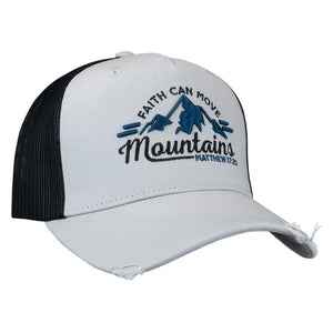 Distressed Grey 'Mountains' Cap by Kerusso®